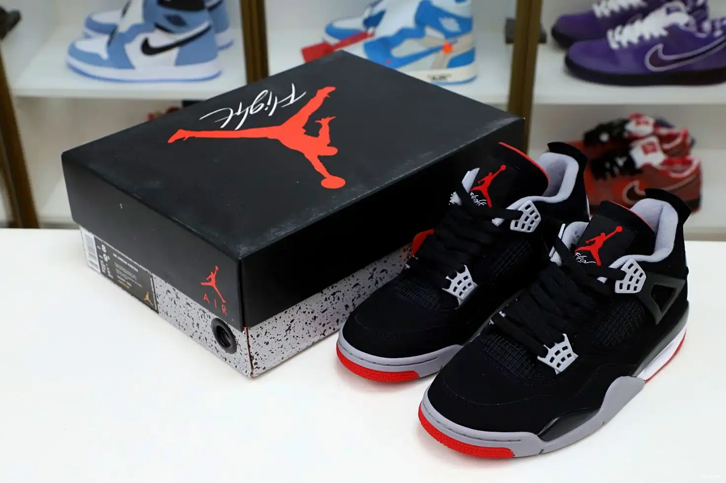 JORDAN 2019 'BRED' OG 4 Kimikick AIR RETRO 0421